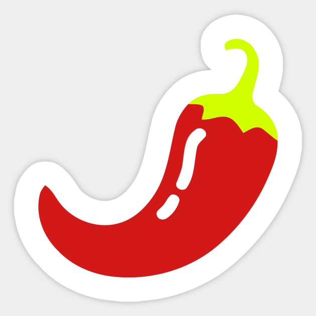 Red Chilli Emoticon Emoji Sticker TeePublic